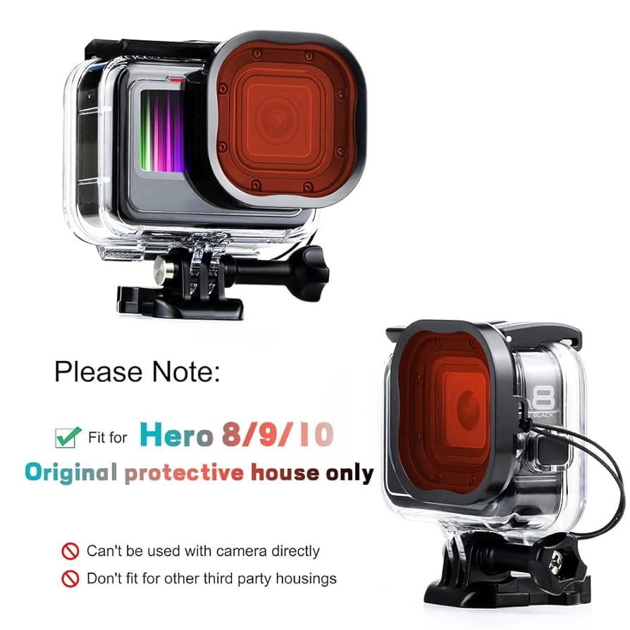 Amazon.com : Dive Filter for Hero 8 9 10 Black Color